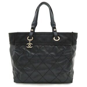 Chanel Paris Biarritz Tote MM Black